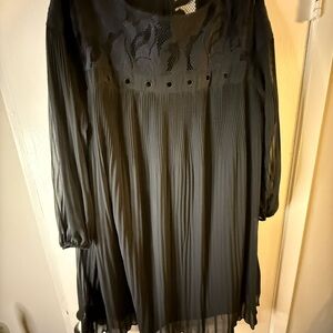 Lane Bryant Black Lace Detail Dress